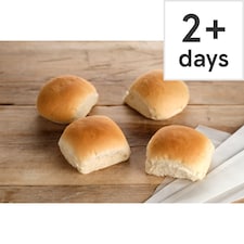 Tesco Large White Bap 4 Pack