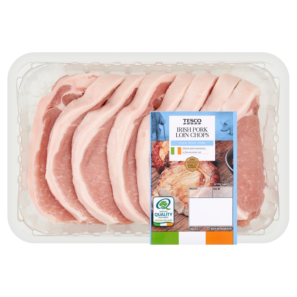 Tesco Irish Pork Loin Chops 1.04Kg