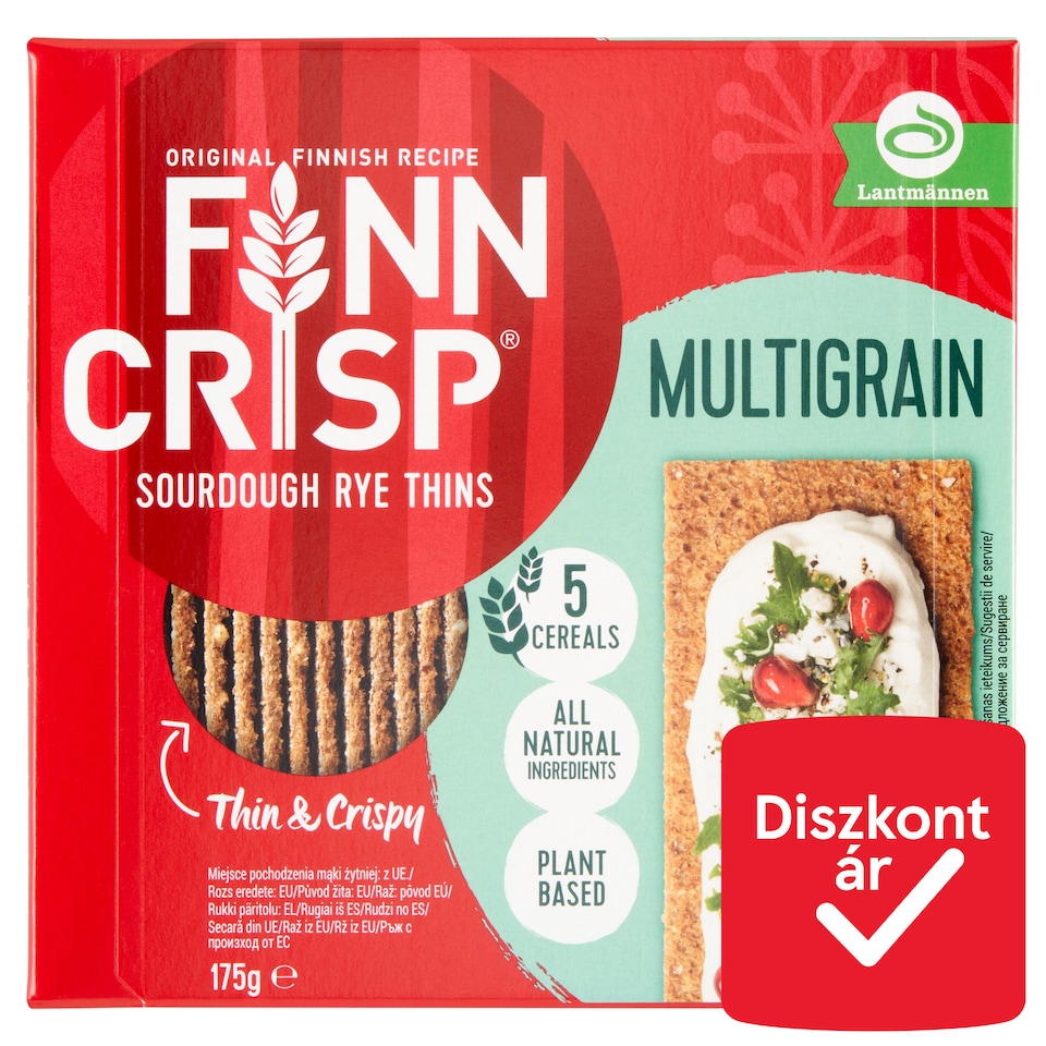 Finn Crisp vékony ropogós sokmagvas kenyérke 175 g
