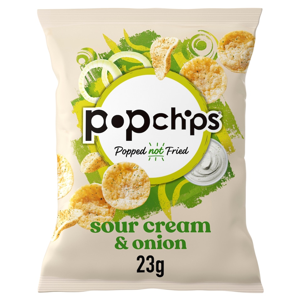 image 1 of Popchips Sour Cream & Onion Potato Chips 23G