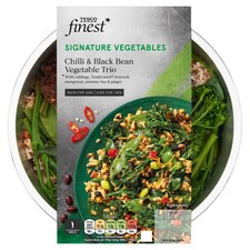 Tesco Finest Chilli & Black Bean Vegetable Trio 380G