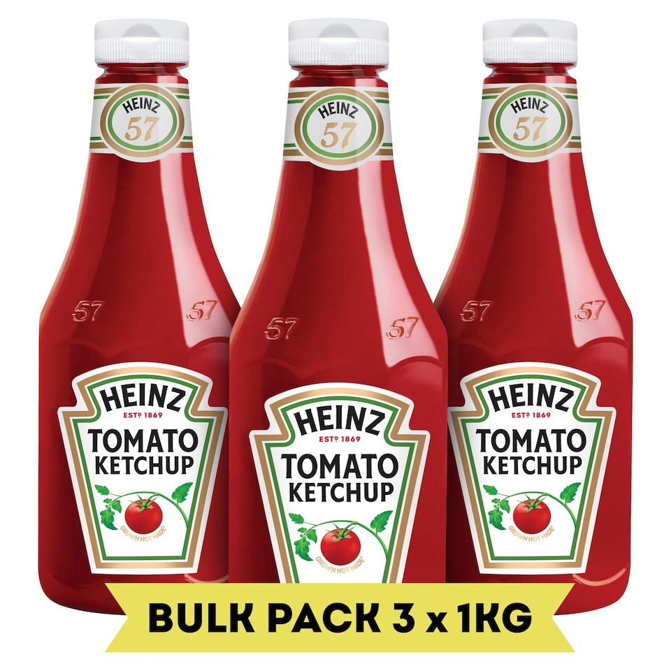 image 1 of Heinz Tomato Ketchup 3 X 1Kg Bulk Pack