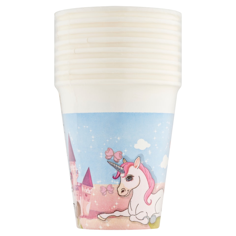Decorata Party Unicorn papírové poháry 200 ml 8 ks