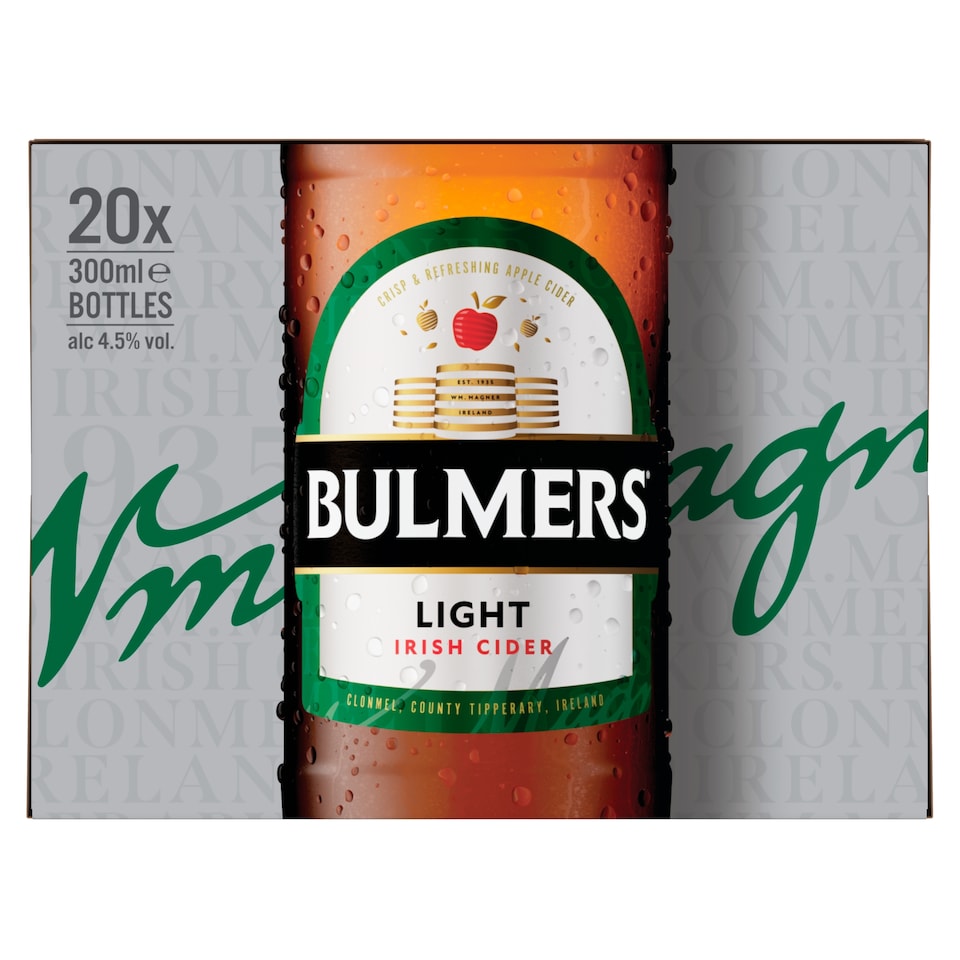 Bulmers Light 20X30cl Bottle