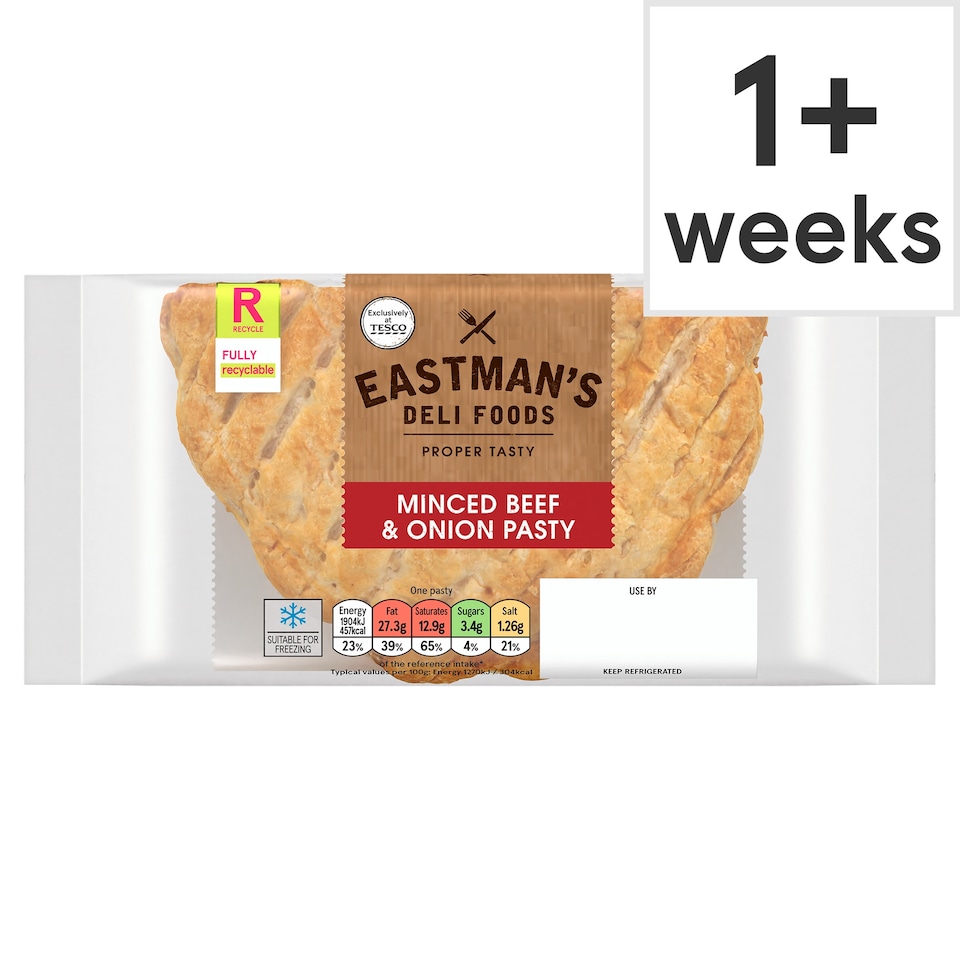 Eastmans Minced Beef & Onion Pasty 150G