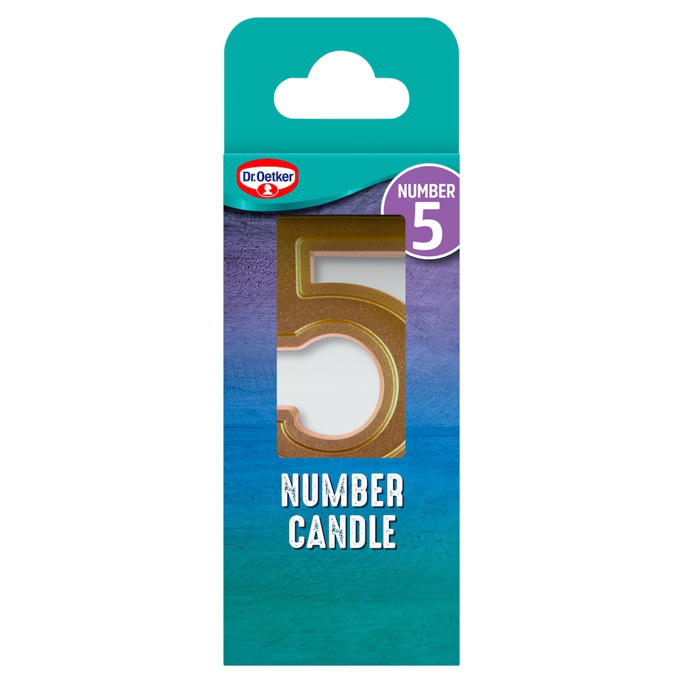 Dr. Oetker Number 5 Candle
