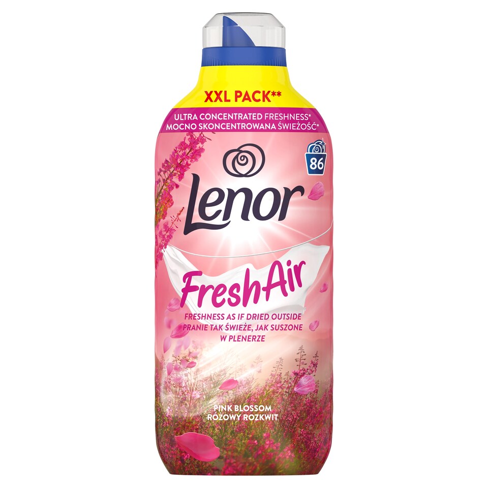 image 1 of Lenor Fresh Air Fabric Conditioner 86 Washes, Pink Blossom
