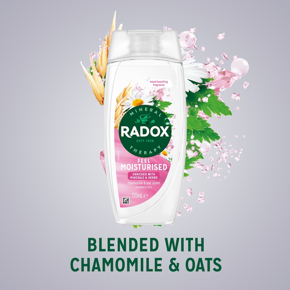 image 1 of Radox Chamomile & Oat Feel Moisturised Shower Gel Body Wash 225ml