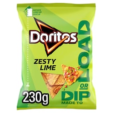 Doritos Dip or Load Zesty Lime Sharing Crisps 230g