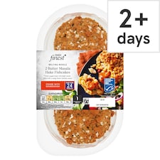 Tesco Finest 2 Butter Masala Hake Fishcakes 290g