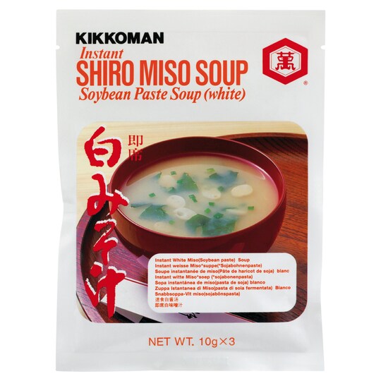 KIKKOMAN INSTANT WHITE MISO SOUP MIX 30G Tesco Groceries