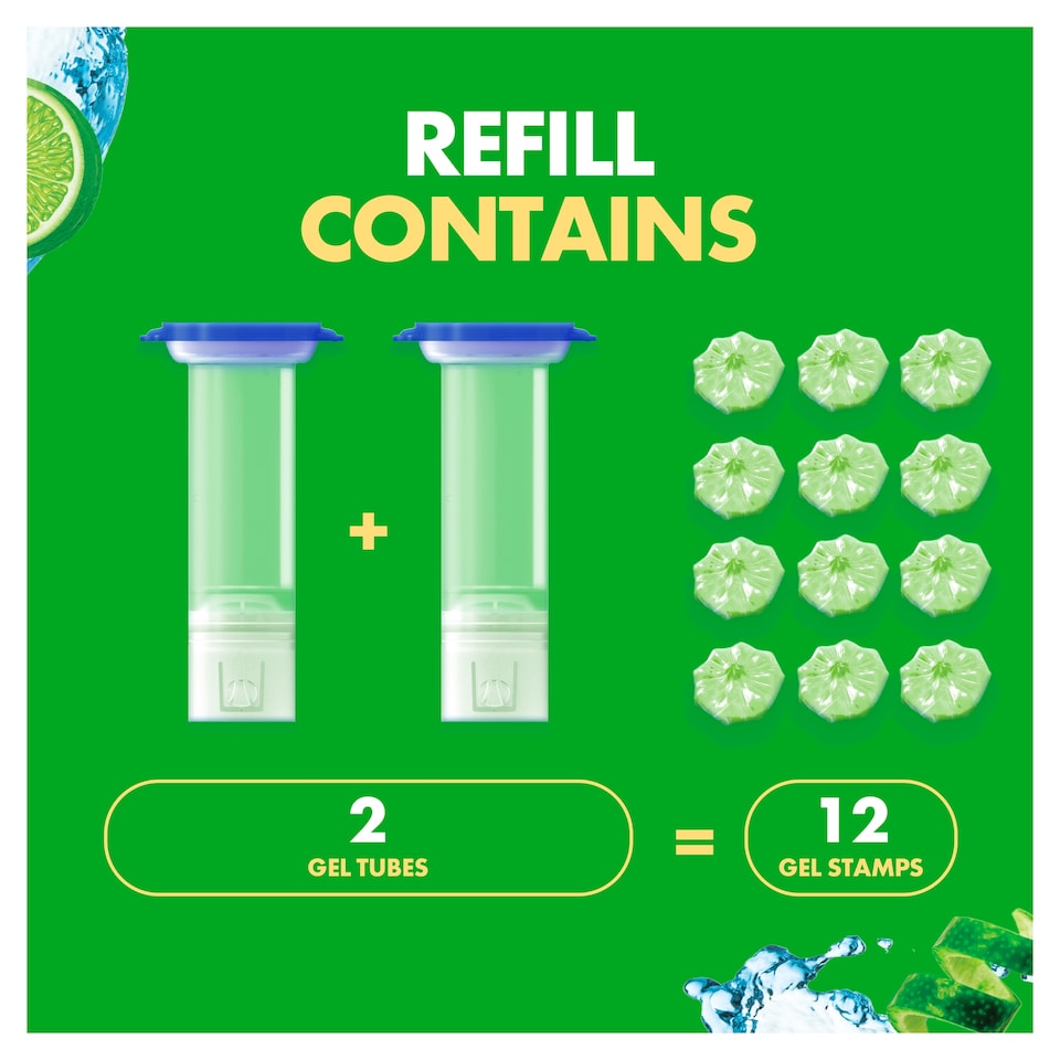 image 1 of Duck Fresh Discs Toilet Cleaner Refills - Lime 2 x 36ml