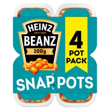 Heinz Baked Beanz Snap Pots 4 x 200g