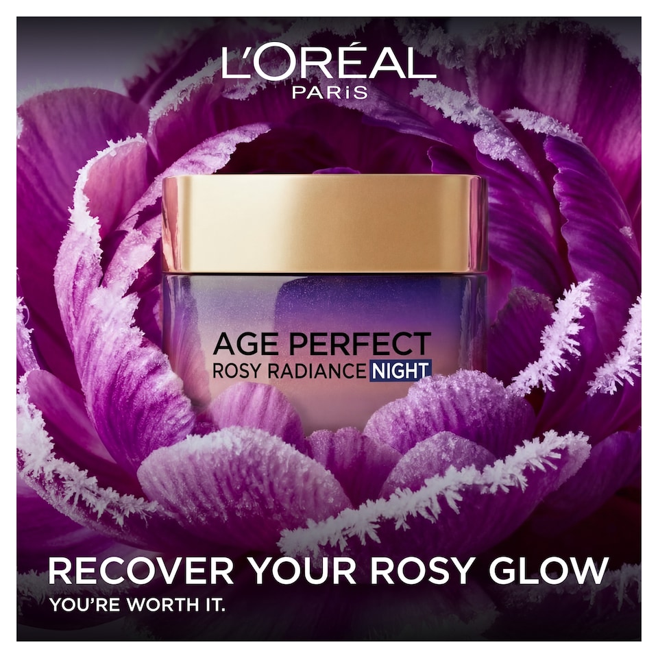 image 1 of L’Oréal Paris Age Perfect Golden Night Cream for 50+, Rosy Rituals, 50ml