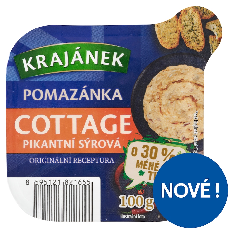 Obrázek 1 pro produkt Krajánek Pomazánka cottage pikantní sýrová 100g