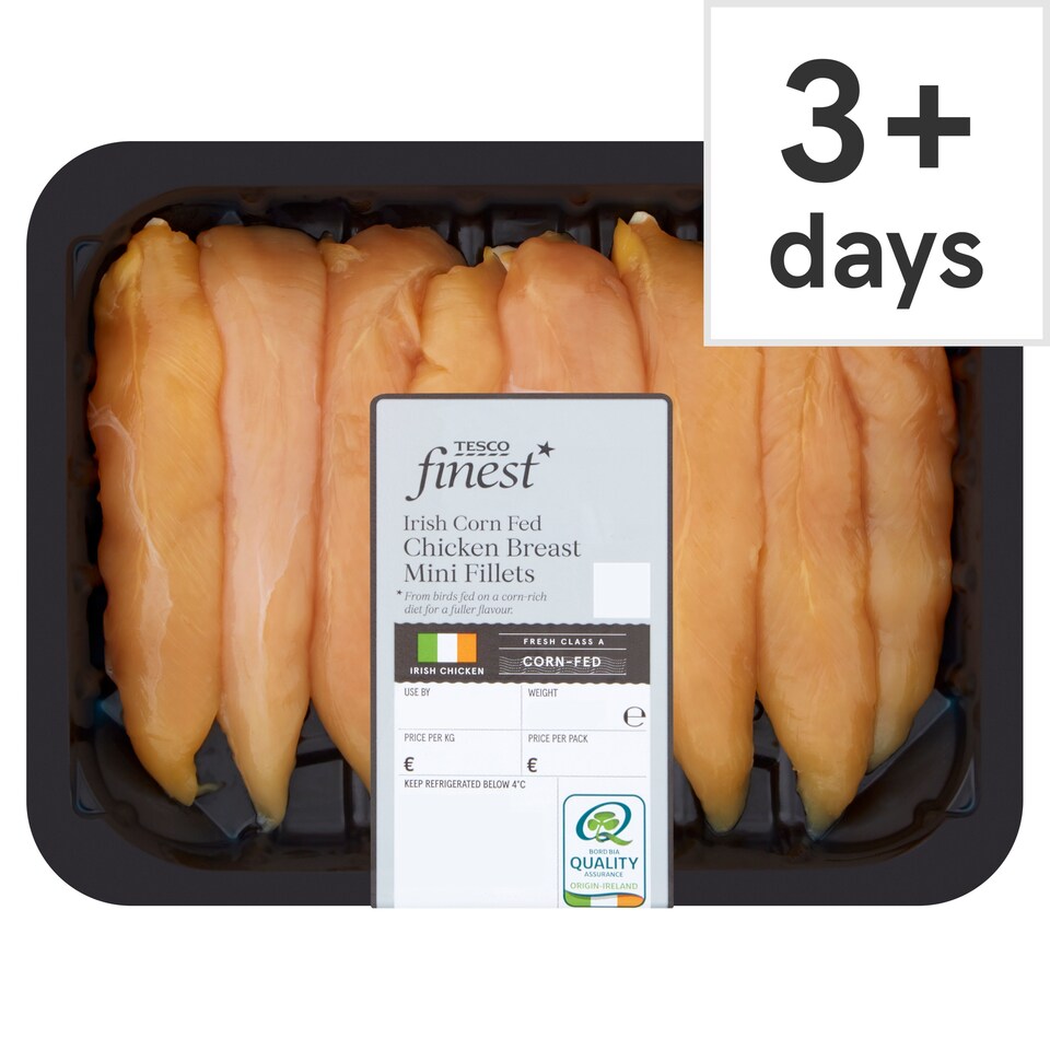 Tesco Finest Irish Cornfed Chicken Breast Mini Fillets 300G