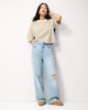 image 2 of F&F Cotton Rich Cropped T-Shirt in Multi Green