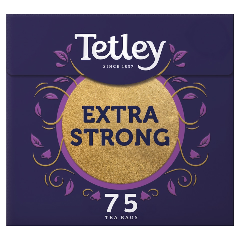Tetley Extra Strong 75 Teabags 237G