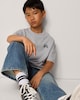 image 2 of F&F Boys Pure Cotton Printed T-Shirt in Grey