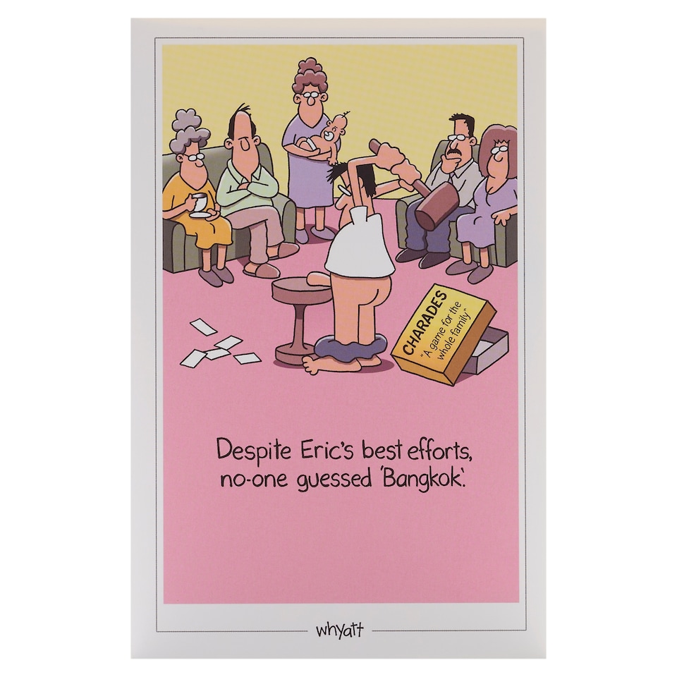 Hanson White Birthday Card (Humour)
