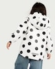 image 3 of F&F Girls Polka Dot Raincoat in Multi White