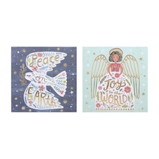 T. Luxury Angel and Dove Cards 12pk