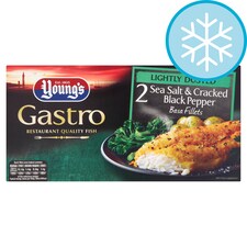 YOUNGS GASTRO 2 BASA FLTS SALT & BLK PEPPER 320G