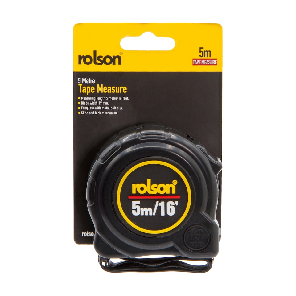 Rolson Tape Measure 5 Metre