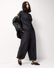 image 3 of F&F Check Balloon Co-ord Trousers in Multi Grey