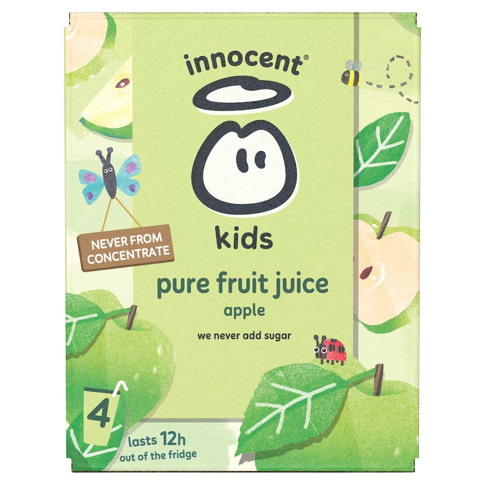 image 1 of Innocent Kids Apple Juice 4X150ml