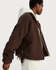 image 1 of F&F Textured Fleece Zip Up Pyjama Top in Brown
