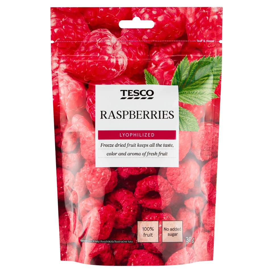 Tesco Raspberries Freeze Dried 30 g