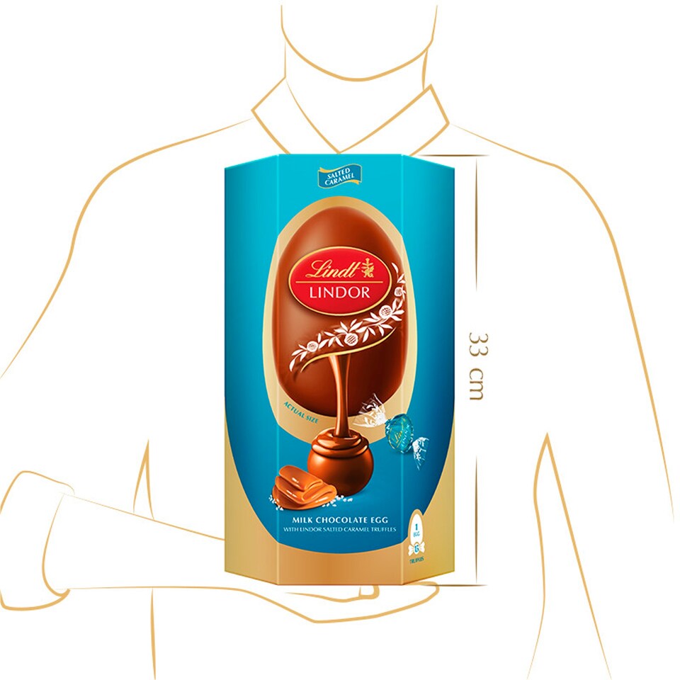 image 1 of Lindt Salted Caramel Egg 348G