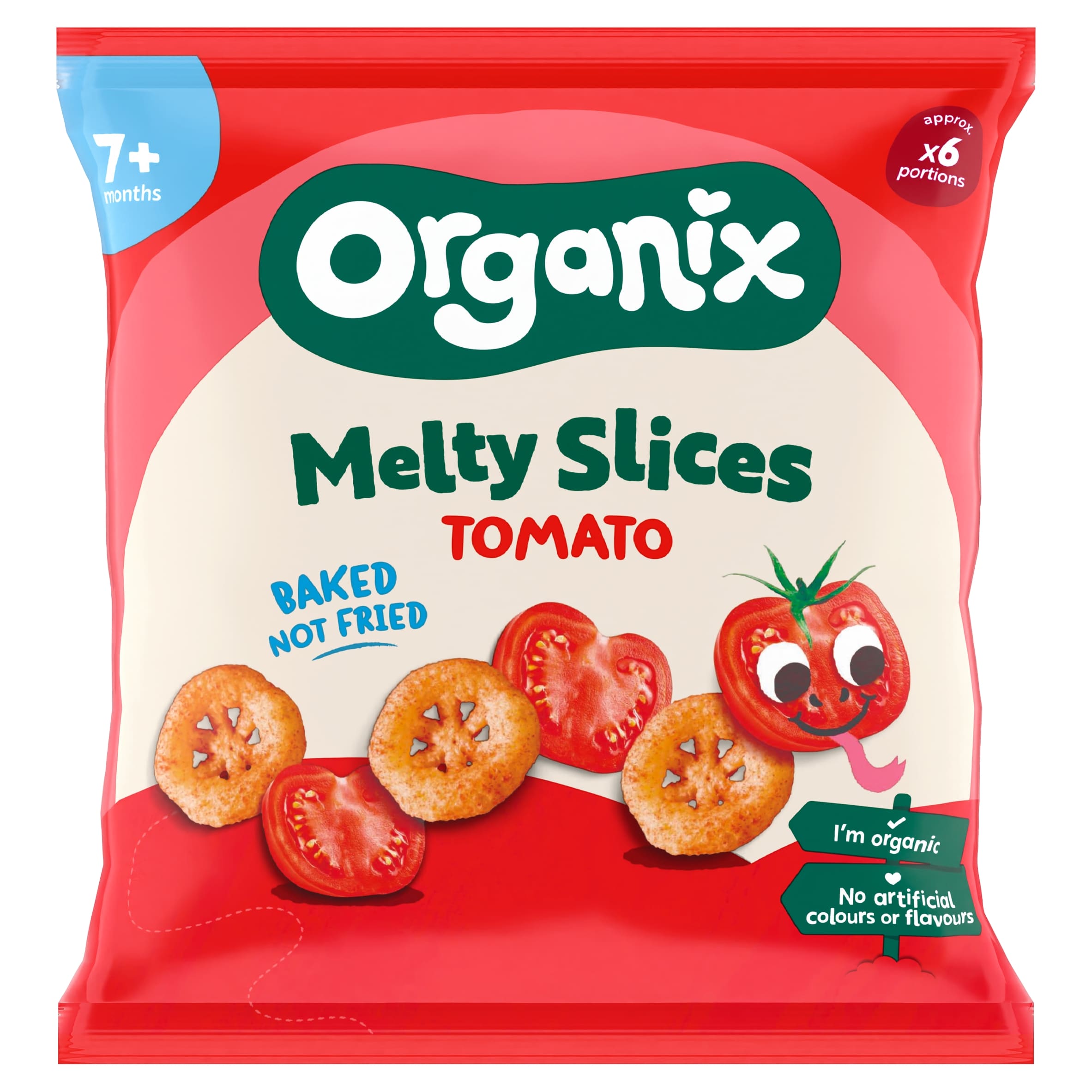 Organix Melty Organic Tomato Slices Baby Puffs 7months+ 20g