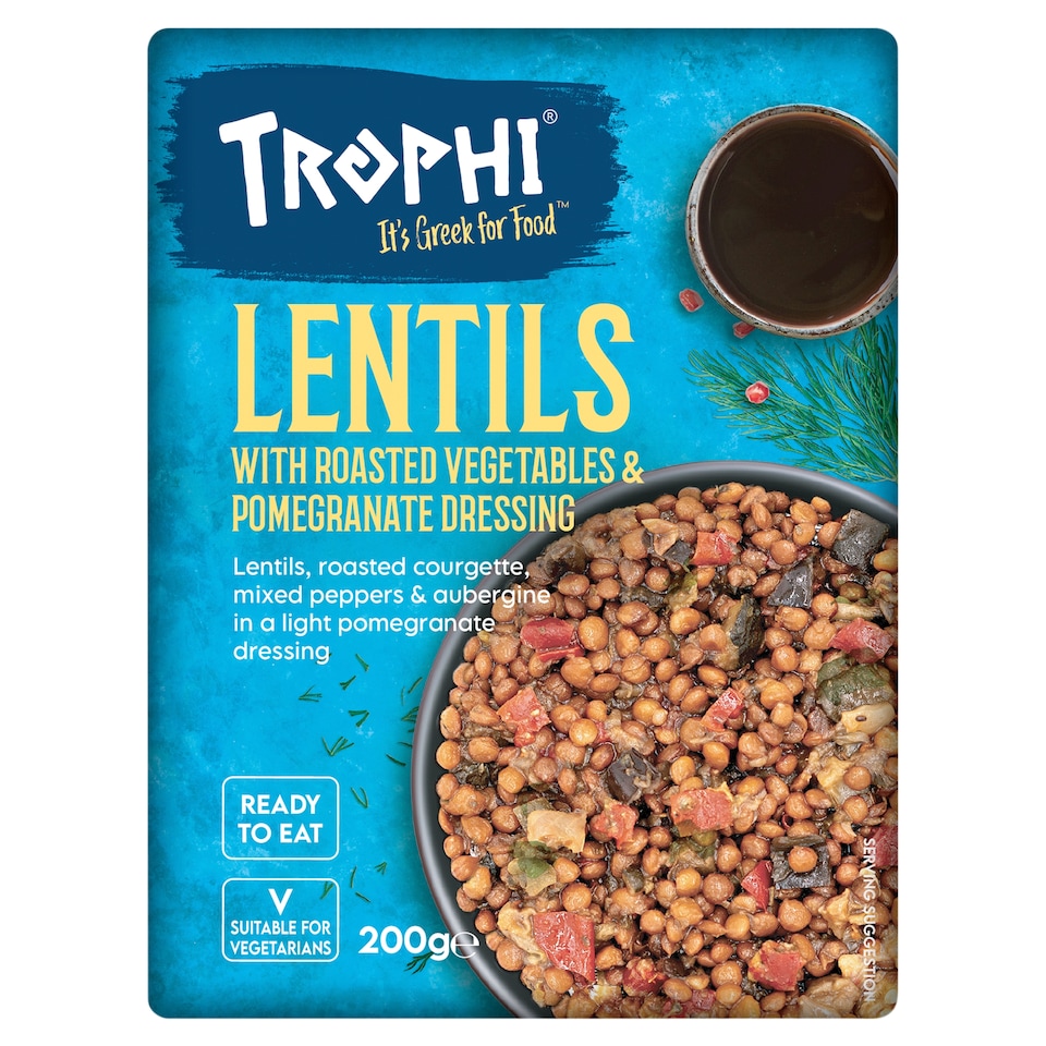 Trophi Lentils With Roasted Vegetables & Pomegranate Dressing 200g