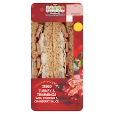 Tesco Turkey & Trimmings Sandwich