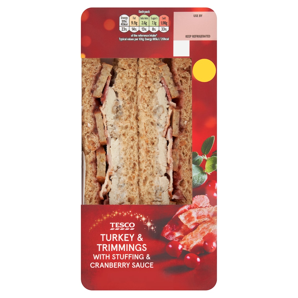 Tesco Turkey & Trimmings Sandwich