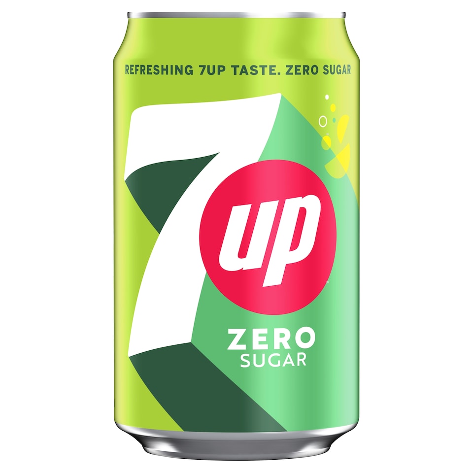 image 1 of 7 Up Zero Sugar Lemon & Lime Soft Drink 330ml