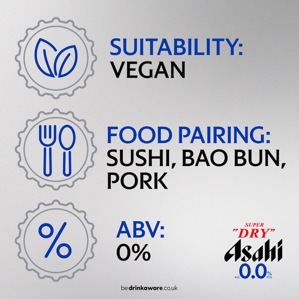 image 1 of Asahi Super Dry 0% Alcohol Free Beer Lager Cans 4x330ml