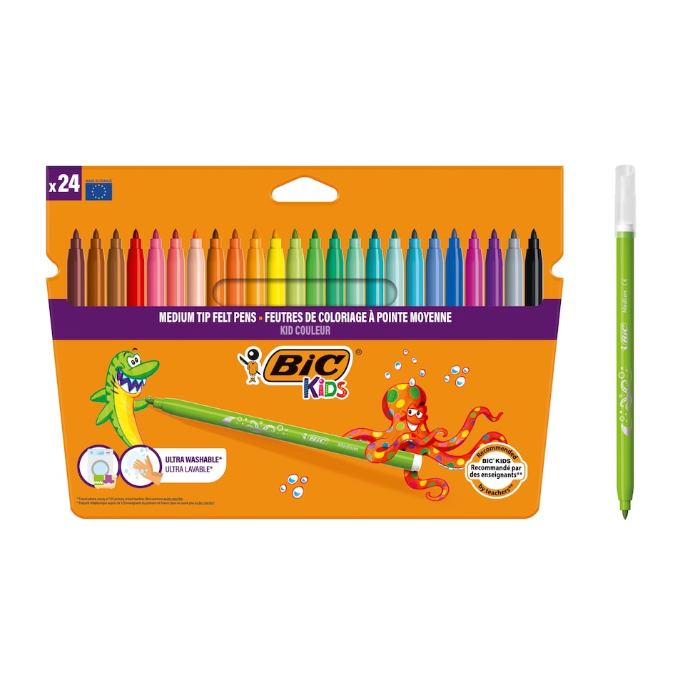 image 1 of BIC Kids Couleur Colouring Pens 24 Pack