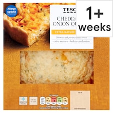 Tesco Cheddar And Onion Quiche 400G