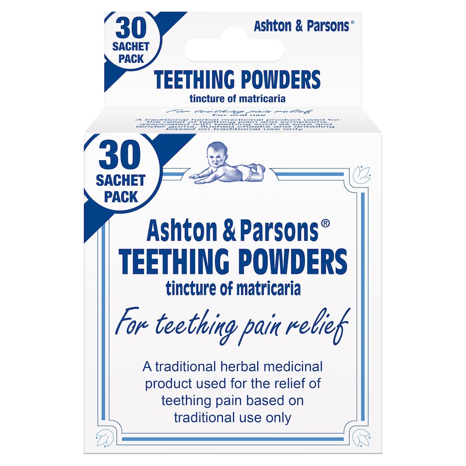 Ashton & Parsons Herbal Teething Powder for Infants Pain Relief - 30s (P)