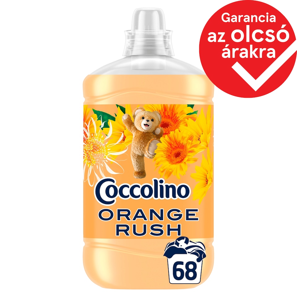 Coccolino Fresh & Soft Orange Rush öblítőkoncentrátum 68 mosás 1700 ml