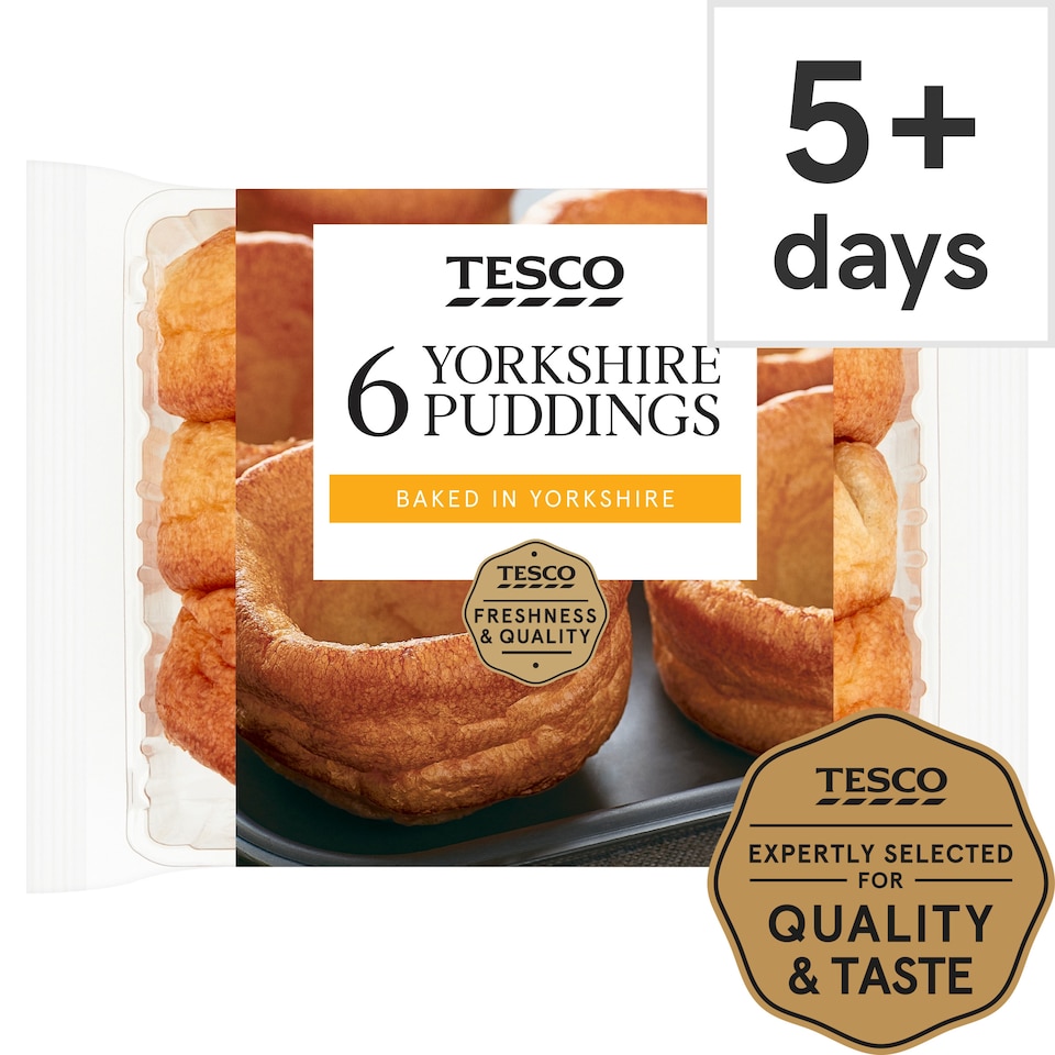Tesco Yorkshire Puddings 6 Pack 180G
