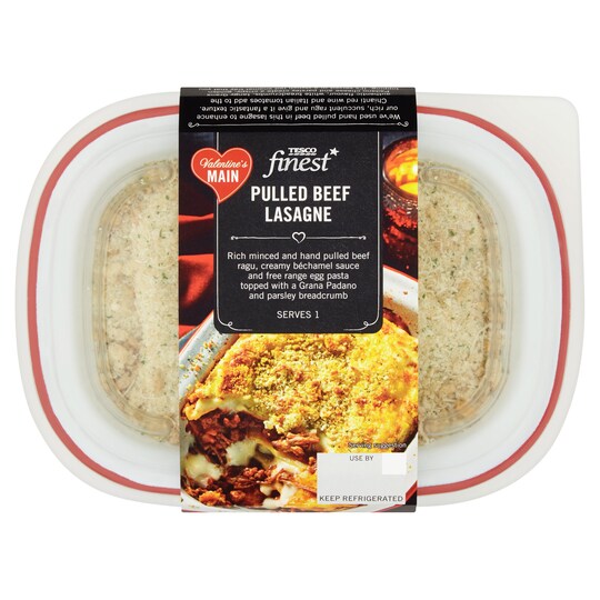 T. FIN* Pulled Beef Lasagne 400g Tesco Groceries