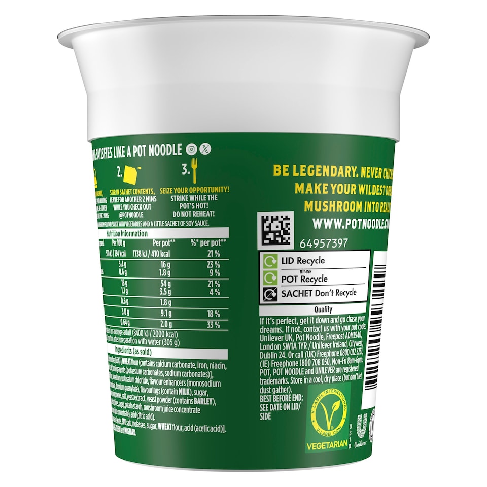 image 1 of POT NOODLE CHICKEN & MUSHROOM 90G 