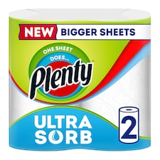 Plenty Ultrasorb Kitchen Roll 2 Rolls