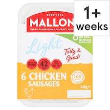 Mallons Low Fat G/ Free Chicken Sausages 240G