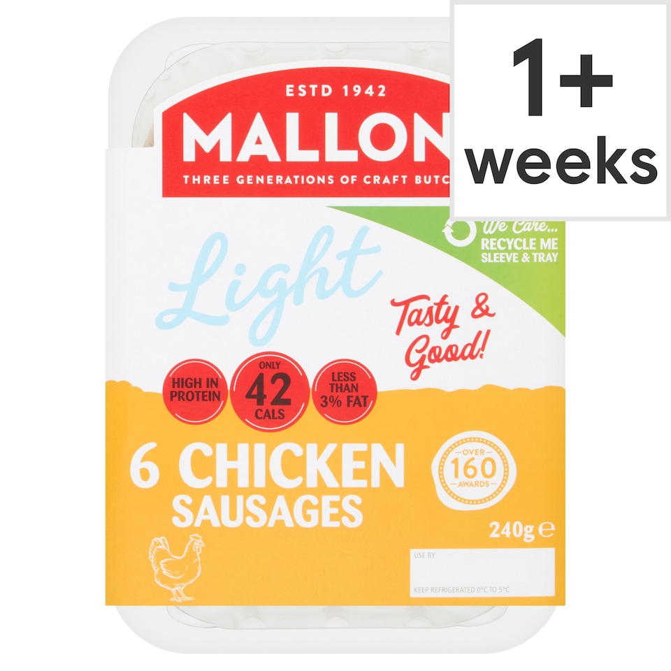 Mallons Low Fat G/ Free Chicken Sausages 240G