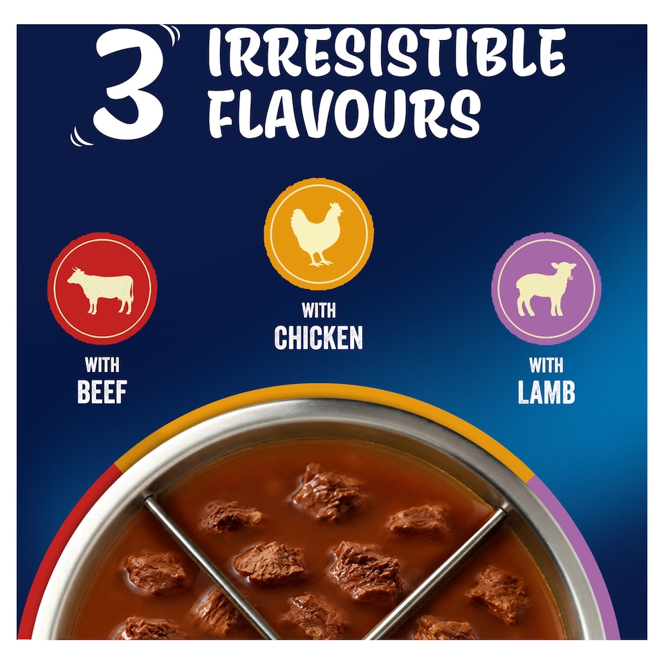 image 1 of FELIX Soup Farm Selection Chicken; Beef and Lamb Wet Cat Food 6x48g